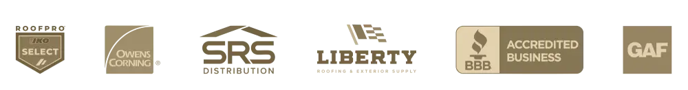 Roofpro Iko Select Owens Corning Srs distribution Liberty roofing & exterior supply GAF BBB Accredited business